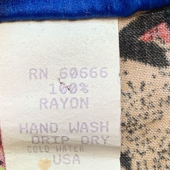 Vintage A Personal Touch Shirt Multicolor Abstract Art Collared Button Up Plus - Picture 7 of 8